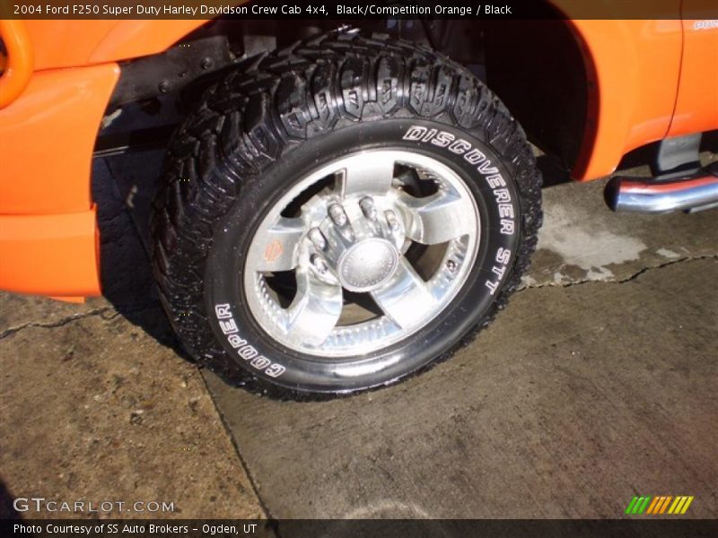 Black/Competition Orange / Black 2004 Ford F250 Super Duty Harley Davidson Crew Cab 4x4