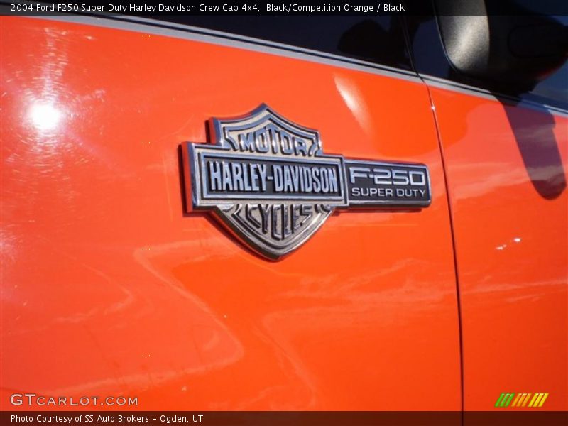 Black/Competition Orange / Black 2004 Ford F250 Super Duty Harley Davidson Crew Cab 4x4