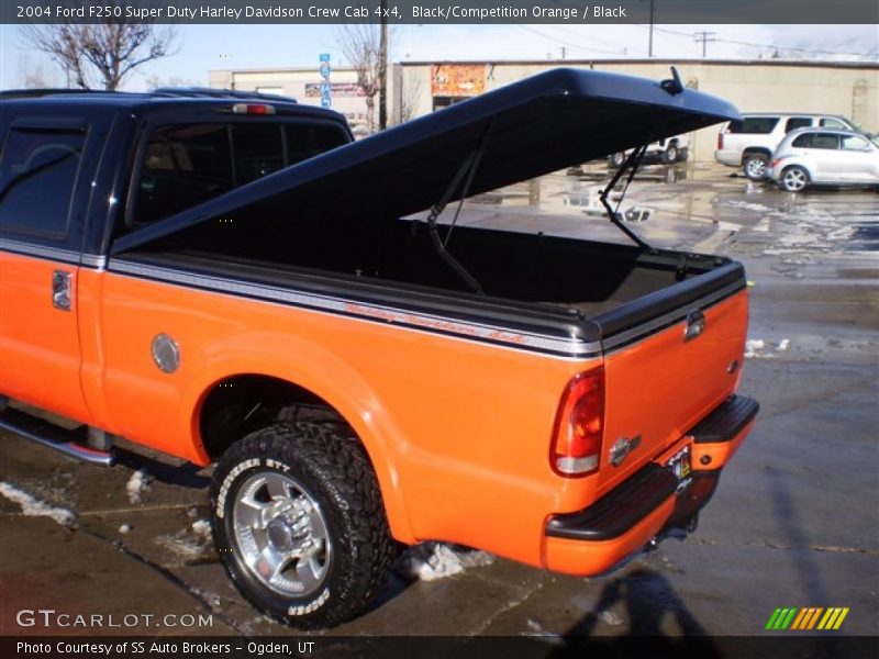 Black/Competition Orange / Black 2004 Ford F250 Super Duty Harley Davidson Crew Cab 4x4