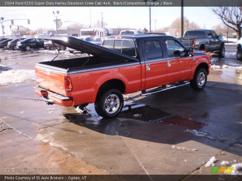 Black/Competition Orange / Black 2004 Ford F250 Super Duty Harley Davidson Crew Cab 4x4