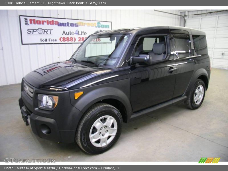 Nighthawk Black Pearl / Gray/Black 2008 Honda Element LX