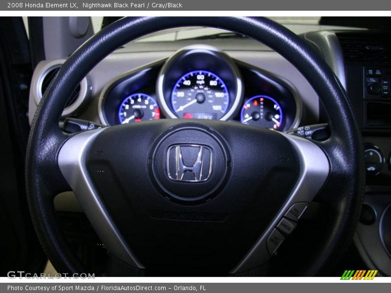 Nighthawk Black Pearl / Gray/Black 2008 Honda Element LX