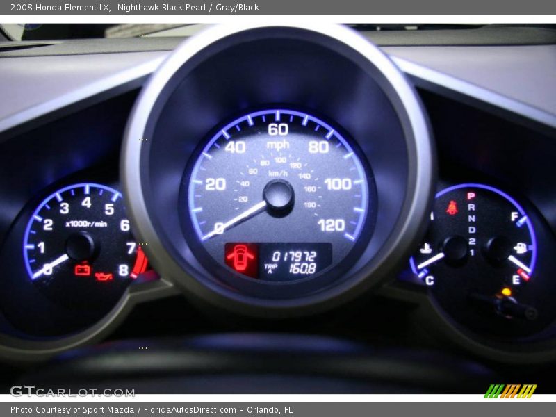 Nighthawk Black Pearl / Gray/Black 2008 Honda Element LX