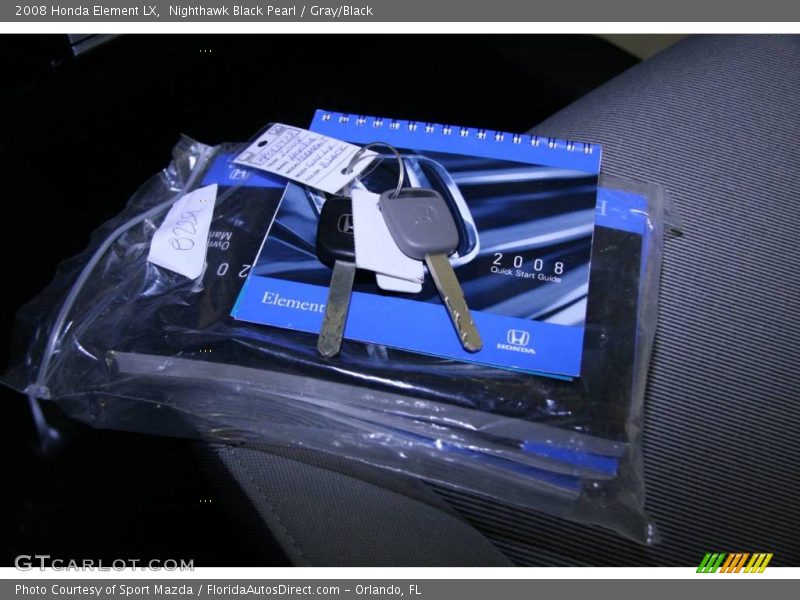 Nighthawk Black Pearl / Gray/Black 2008 Honda Element LX