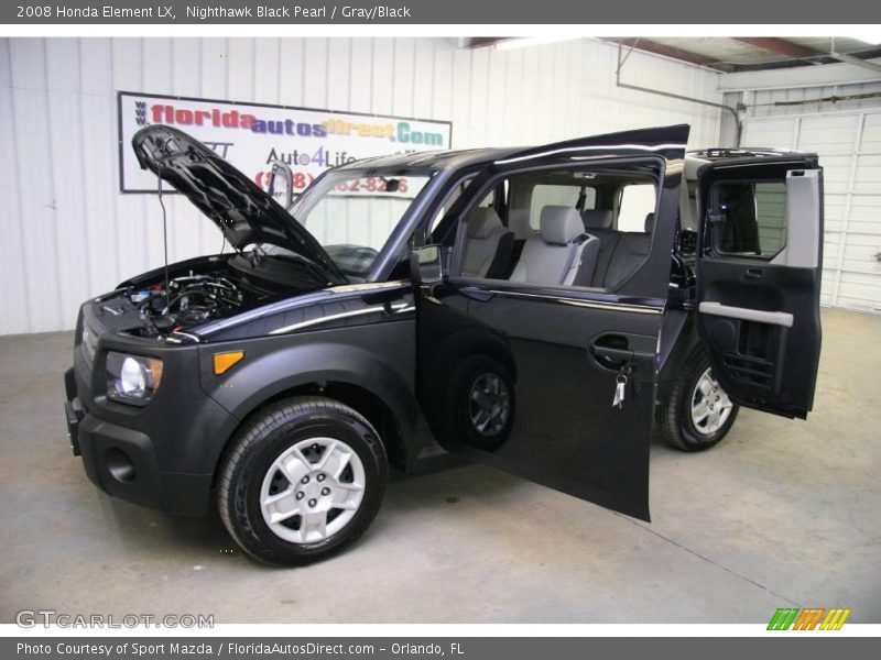 Nighthawk Black Pearl / Gray/Black 2008 Honda Element LX