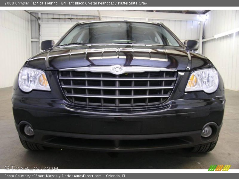 Brilliant Black Crystal Pearlcoat / Pastel Slate Gray 2008 Chrysler Pacifica Touring