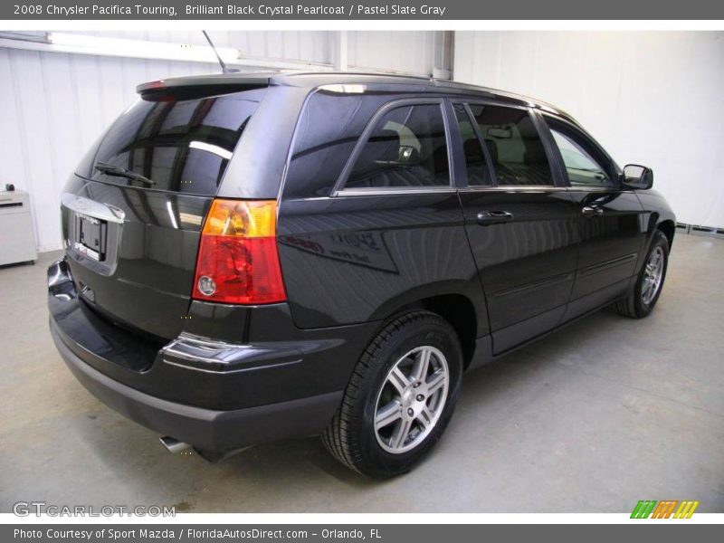 Brilliant Black Crystal Pearlcoat / Pastel Slate Gray 2008 Chrysler Pacifica Touring