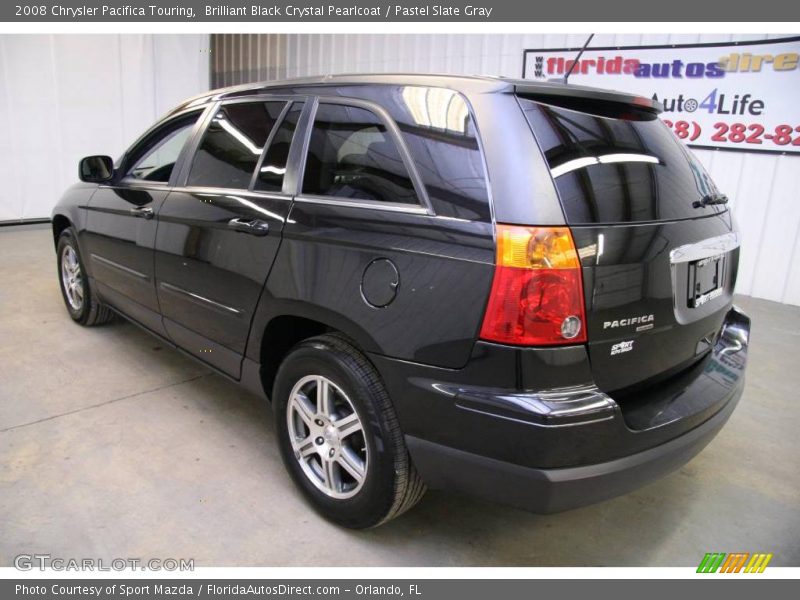 Brilliant Black Crystal Pearlcoat / Pastel Slate Gray 2008 Chrysler Pacifica Touring