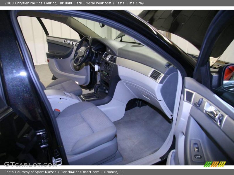 Brilliant Black Crystal Pearlcoat / Pastel Slate Gray 2008 Chrysler Pacifica Touring