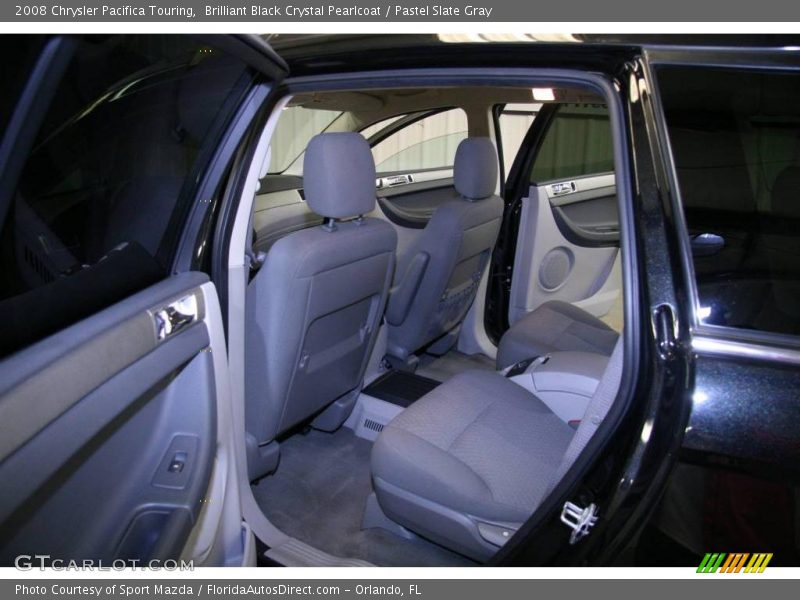 Brilliant Black Crystal Pearlcoat / Pastel Slate Gray 2008 Chrysler Pacifica Touring