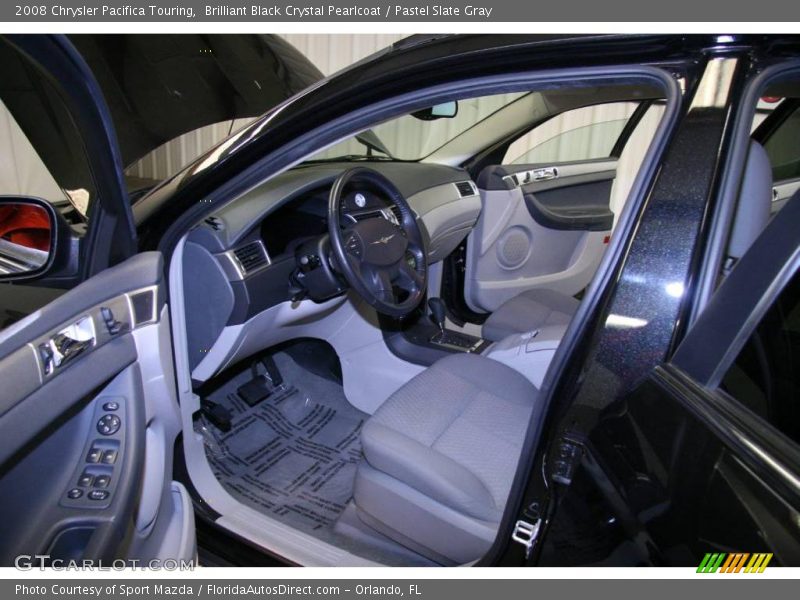 Brilliant Black Crystal Pearlcoat / Pastel Slate Gray 2008 Chrysler Pacifica Touring