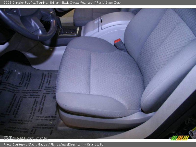 Brilliant Black Crystal Pearlcoat / Pastel Slate Gray 2008 Chrysler Pacifica Touring