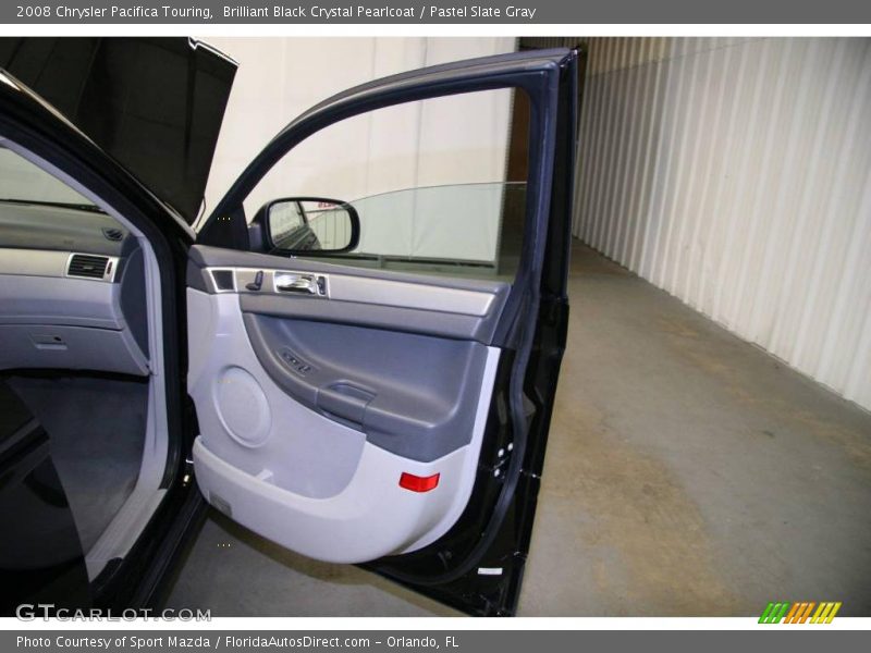 Brilliant Black Crystal Pearlcoat / Pastel Slate Gray 2008 Chrysler Pacifica Touring