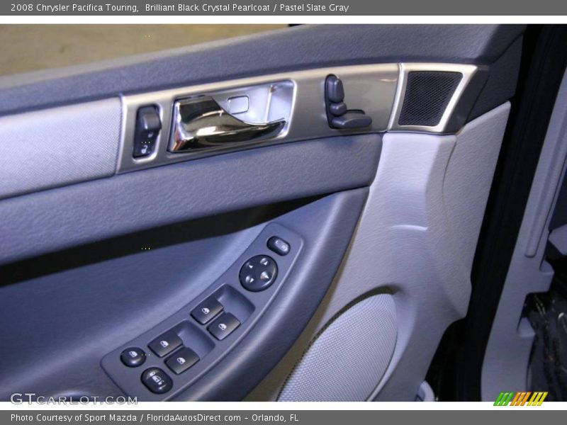 Brilliant Black Crystal Pearlcoat / Pastel Slate Gray 2008 Chrysler Pacifica Touring