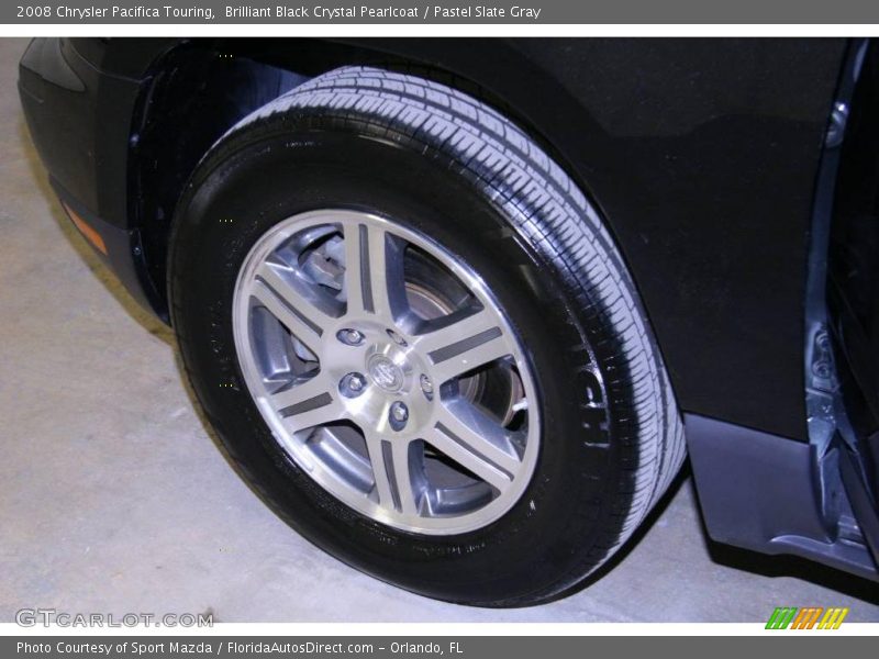 Brilliant Black Crystal Pearlcoat / Pastel Slate Gray 2008 Chrysler Pacifica Touring