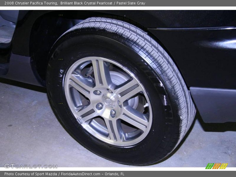 Brilliant Black Crystal Pearlcoat / Pastel Slate Gray 2008 Chrysler Pacifica Touring