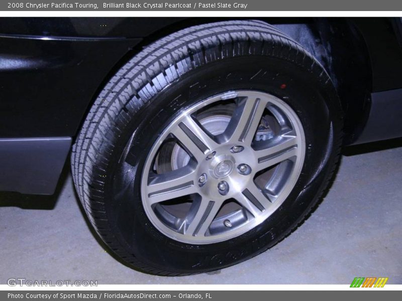 Brilliant Black Crystal Pearlcoat / Pastel Slate Gray 2008 Chrysler Pacifica Touring