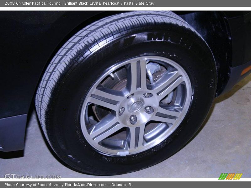 Brilliant Black Crystal Pearlcoat / Pastel Slate Gray 2008 Chrysler Pacifica Touring