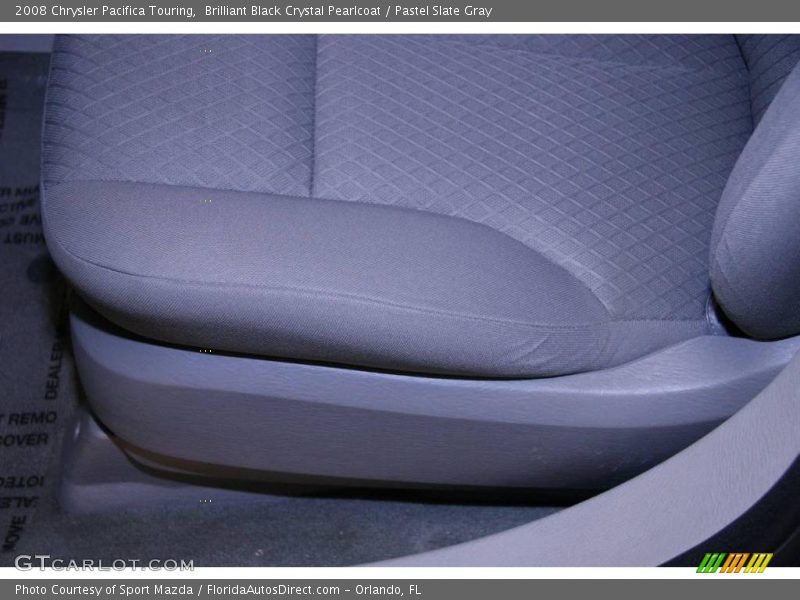 Brilliant Black Crystal Pearlcoat / Pastel Slate Gray 2008 Chrysler Pacifica Touring