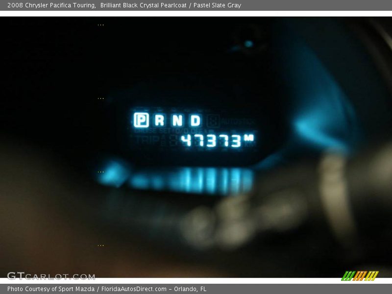 Brilliant Black Crystal Pearlcoat / Pastel Slate Gray 2008 Chrysler Pacifica Touring