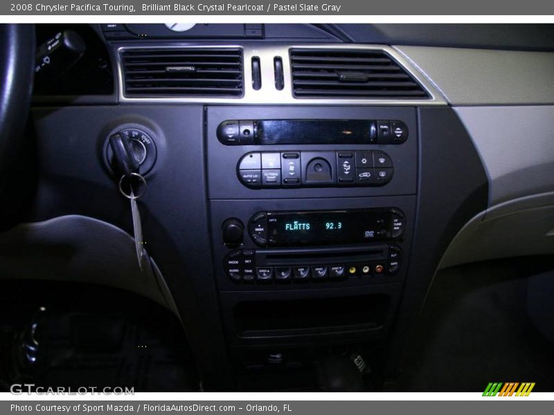 Brilliant Black Crystal Pearlcoat / Pastel Slate Gray 2008 Chrysler Pacifica Touring
