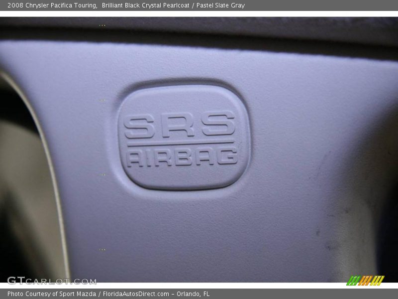 Brilliant Black Crystal Pearlcoat / Pastel Slate Gray 2008 Chrysler Pacifica Touring