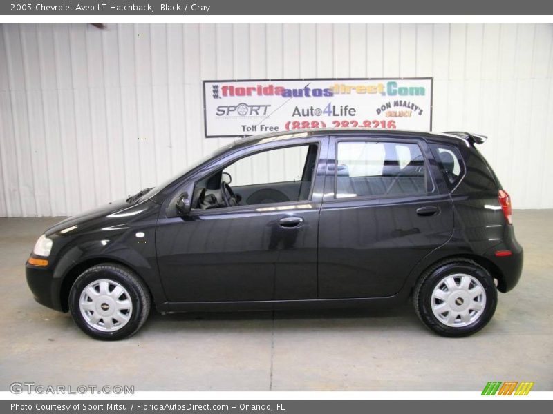 Black / Gray 2005 Chevrolet Aveo LT Hatchback