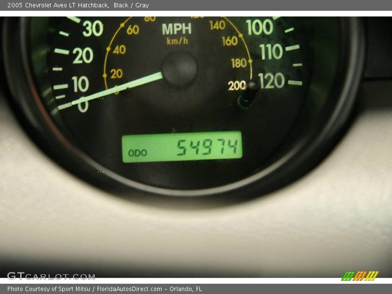 Black / Gray 2005 Chevrolet Aveo LT Hatchback