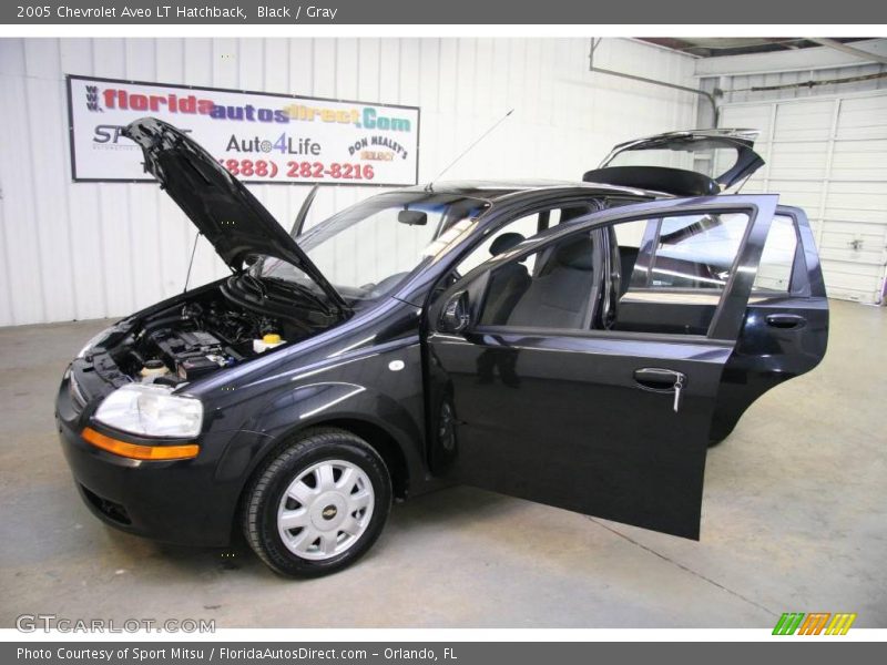 Black / Gray 2005 Chevrolet Aveo LT Hatchback