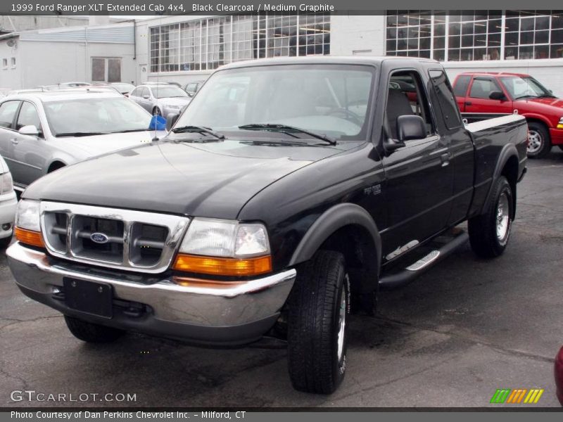 Black Clearcoat / Medium Graphite 1999 Ford Ranger XLT Extended Cab 4x4