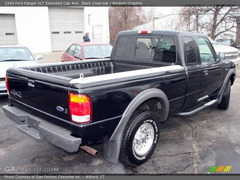 Black Clearcoat / Medium Graphite 1999 Ford Ranger XLT Extended Cab 4x4