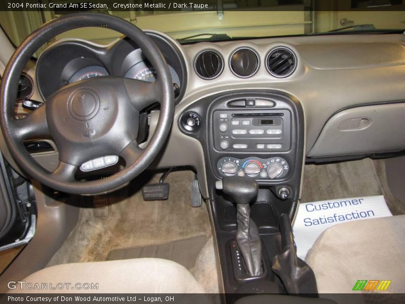 Greystone Metallic / Dark Taupe 2004 Pontiac Grand Am SE Sedan