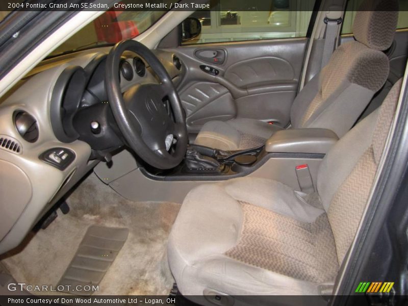 Greystone Metallic / Dark Taupe 2004 Pontiac Grand Am SE Sedan