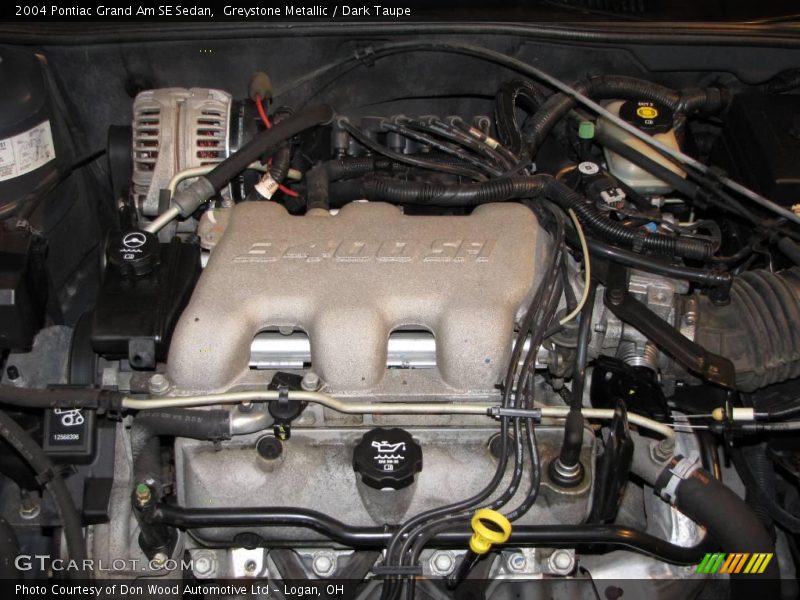 Greystone Metallic / Dark Taupe 2004 Pontiac Grand Am SE Sedan