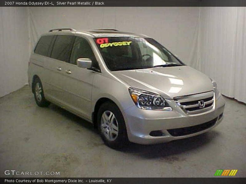 Silver Pearl Metallic / Black 2007 Honda Odyssey EX-L