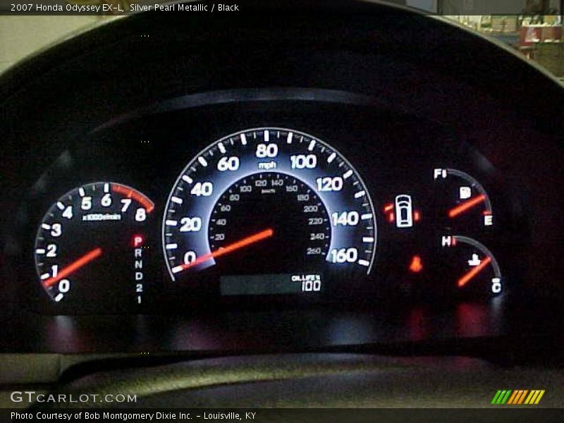 Silver Pearl Metallic / Black 2007 Honda Odyssey EX-L