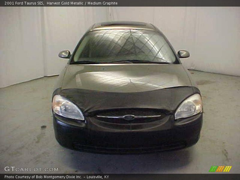 Harvest Gold Metallic / Medium Graphite 2001 Ford Taurus SES