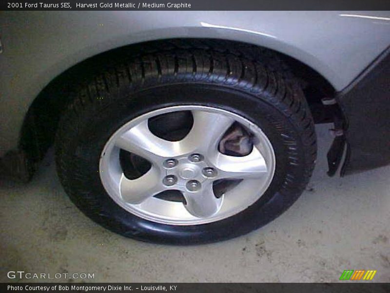 Harvest Gold Metallic / Medium Graphite 2001 Ford Taurus SES