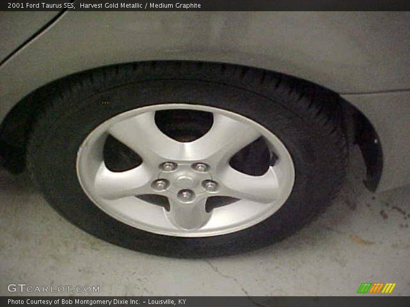 Harvest Gold Metallic / Medium Graphite 2001 Ford Taurus SES