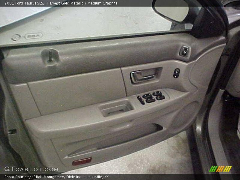 Harvest Gold Metallic / Medium Graphite 2001 Ford Taurus SES