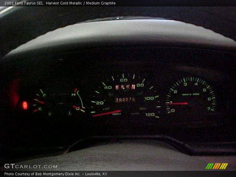 Harvest Gold Metallic / Medium Graphite 2001 Ford Taurus SES