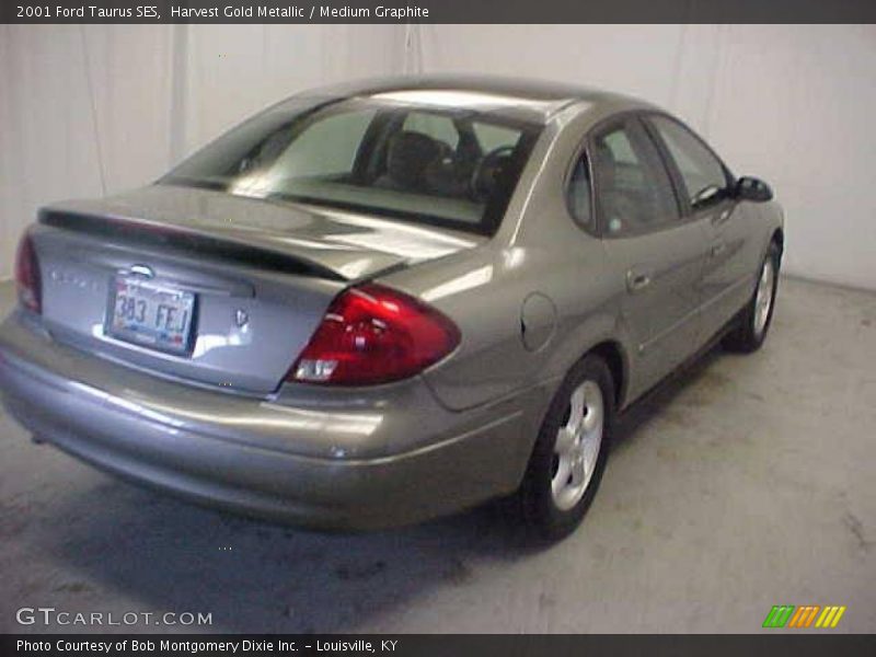 Harvest Gold Metallic / Medium Graphite 2001 Ford Taurus SES