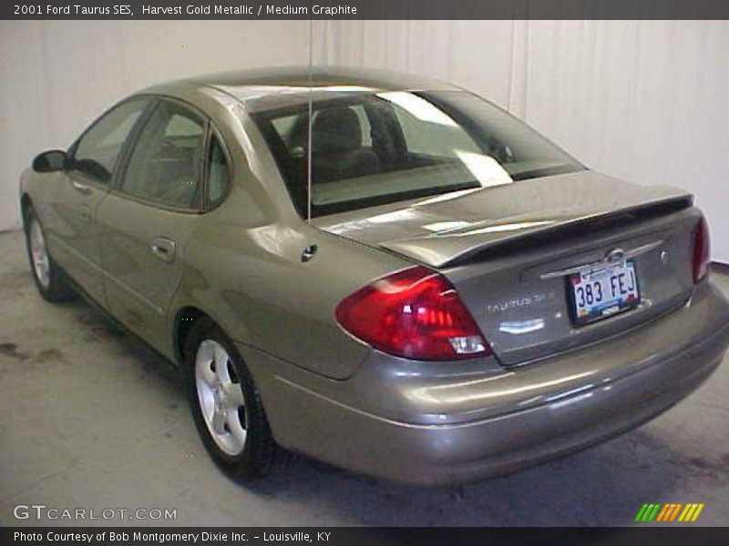 Harvest Gold Metallic / Medium Graphite 2001 Ford Taurus SES