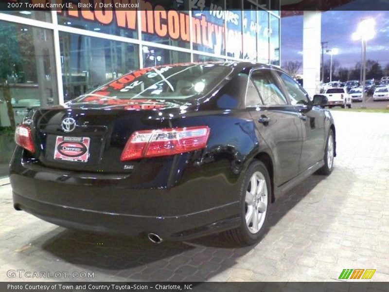 Black / Dark Charcoal 2007 Toyota Camry LE