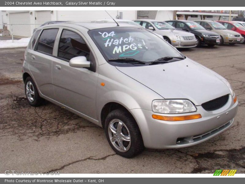 Galaxy Silver Metallic / Gray 2004 Chevrolet Aveo Hatchback