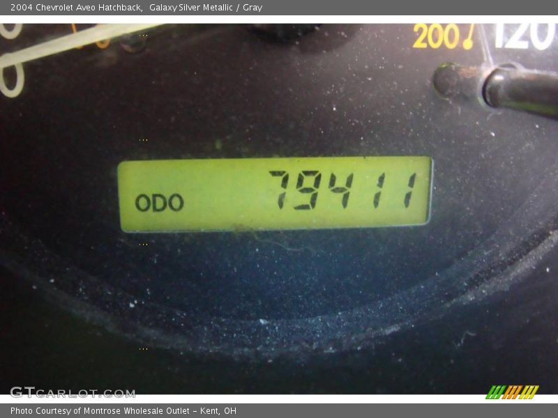 Galaxy Silver Metallic / Gray 2004 Chevrolet Aveo Hatchback