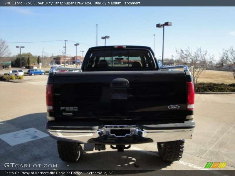 Black / Medium Parchment 2001 Ford F250 Super Duty Lariat Super Crew 4x4