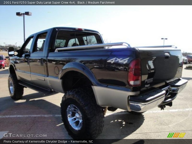 Black / Medium Parchment 2001 Ford F250 Super Duty Lariat Super Crew 4x4