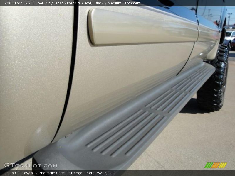 Black / Medium Parchment 2001 Ford F250 Super Duty Lariat Super Crew 4x4