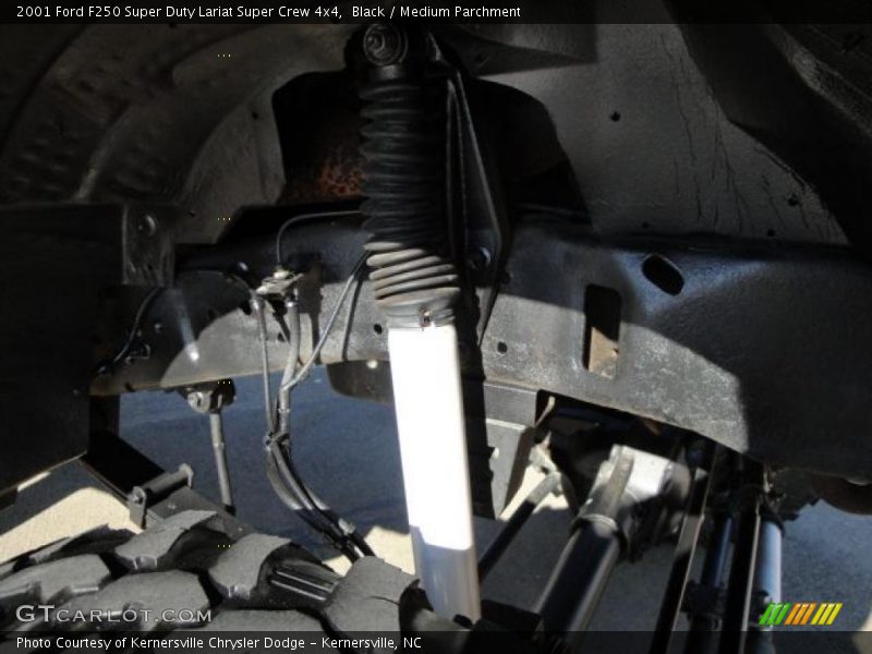 Black / Medium Parchment 2001 Ford F250 Super Duty Lariat Super Crew 4x4